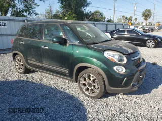 2014 FIAT 500L Trekking with VIN ZFBCFADH1EZ007398, listed as a Copart auction lot 50578915 with 23,969 mi miles and Salvage Title. Bid and sale history available at DreamBid. Image 4.