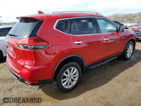 2017 Nissan Rogue S with VIN JN8AT2MV8HW266814, listed as a Copart auction lot 48042345 with 104,747 mi miles and Salvage Title. Bid and sale history available at carsss.com. Image 3.