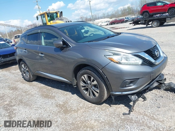 2015 Nissan Murano SL with VIN 5N1AZ2MH0FN291287, listed as a IAAI auction lot 41966094 with 167,066 mi miles and . Bid and sale history available at DreamBid. Image 1.