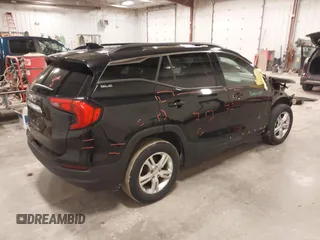 2018 GMC Terrain SLE with VIN 3GKALMEV5JL344701, listed as a IAAI auction lot 41826919 with 107,557 mi miles. Bid and sale history available at carsss.com. Image 4.