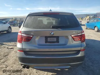 2014 BMW X3 xDrive28i with VIN 5UXWX9C58E0D15638, listed as a Copart auction lot 46378745 with 0 mi miles and Salvage Title. Bid and sale history available at carsss.com. Image 6.