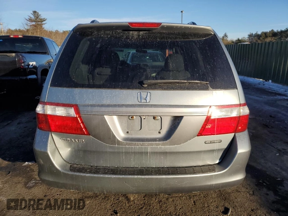 2007 Honda Odyssey EX with VIN 5FNRL38477B032284, listed as a Copart auction lot 42207095 with 190,362 mi miles and Salvage Title. Bid and sale history available at carsss.com. Image 6.