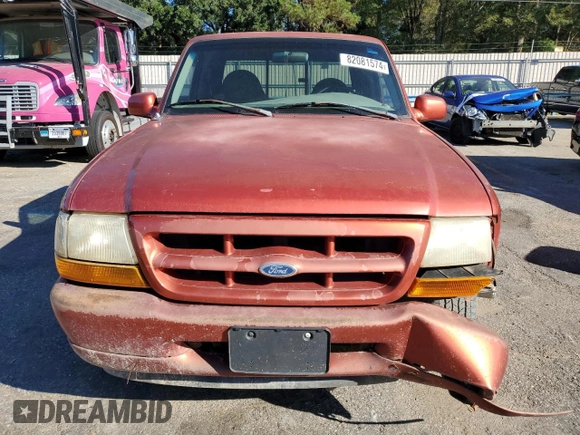 1998 Ford Ranger XL with VIN 1FTYR14X2WPA70377, listed as a Copart auction lot 82081574 with 311,767 mi miles and Salvage title. Bid and sale history available at DreamBid. Image 5.