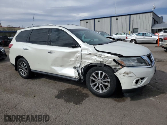 2016 Nissan Pathfinder S with VIN 5N1AR2MM4GC622205, listed as a Copart auction lot 50971095 with 114,351 mi miles and Salvage title. Bid and sale history available at DreamBid. Image 4.
