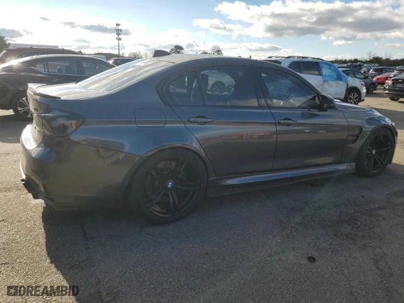 2017 BMW M3 with VIN WBS8M9C55H5G42422, listed as a Copart auction lot 85126504 with NaN miles and Salvage Title. Bid and sale history available at carsss.com. Image 3.