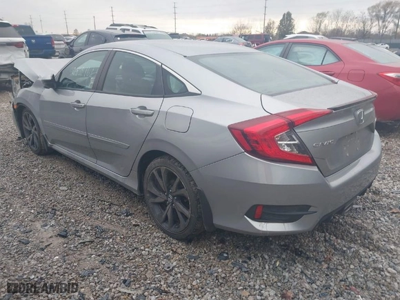 2019 Honda Civic Sedan Sport with VIN 2HGFC2F87KH573858, listed as a IAAI auction lot 40905168 with 49,445 mi miles. Bid and sale history available at carsss.com. Image 3.