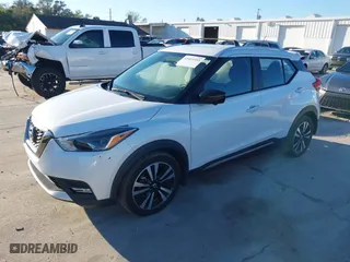 2019 Nissan Kicks S with VIN 3N1CP5CU4KL477933, listed as a IAAI auction lot 41665355 with 54,782 mi miles. Bid and sale history available at carsss.com. Image 2.