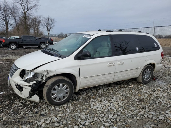 2006 Chrysler Town & Country LWB Limited with VIN 2A8GP64L46R798656, listed as a Copart auction lot 42999045 with 203,172 mi miles and Salvage Title. Bid and sale history available at carsss.com. Image 1.