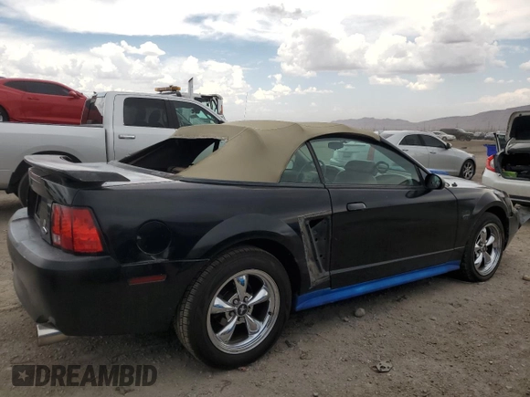 2002 Ford Mustang GT Deluxe with VIN 1FAFP45X62F162398, listed as a Copart auction lot 63150934 with 167,110 mi miles and Salvage title. Bid and sale history available at DreamBid. Image 3.