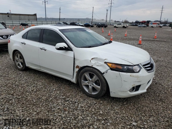2012 Acura TSX with VIN JH4CU2F40CC022833, listed as a Copart auction lot 51162325 with 117,916 mi miles and Salvage Title. Bid and sale history available at carsss.com. Image 4.