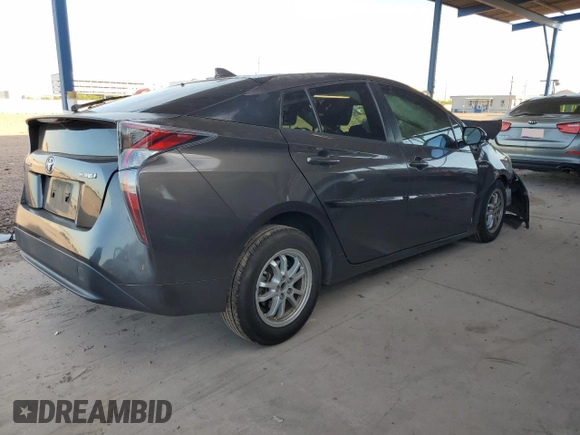 2016 Toyota Prius Four z VIN JTDKARFU0G3516517, wystawiony jako Copart lot #54998275 z przebiegiem Nie podano mil oraz Szkoda całkowita • Salvage title. Historia ofert i sprzedaży dostępna na DreamBid. Obrazek 3.