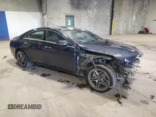 2019 Mercedes-Benz CLS with VIN WDD2J5KB7KA031427, listed as a Copart auction lot 75263124 with 80,592 mi miles and Salvage Title. Bid and sale history available at carsss.com. Image 4.