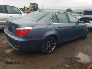 2008 BMW 5 Series 550i with VIN WBANW53508CT34559, listed as a Copart auction lot 49057624 with 119,058 mi miles and Salvage Title. Bid and sale history available at carsss.com. Image 3.