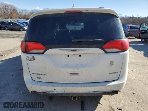 2017 Chrysler Pacifica Limited with VIN 2C4RC1GGXHR837881, listed as a Copart auction lot 43140345 with 296,374 mi miles and Salvage Title. Bid and sale history available at DreamBid. Image 6.