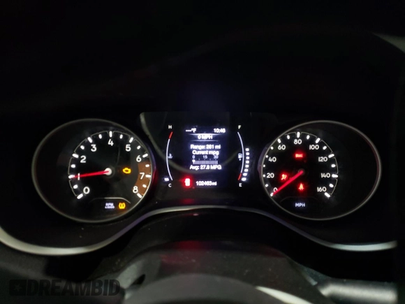2017 Jeep Compass Sport with VIN 3C4NJCAB8HT643442, listed as a Copart auction lot 87031414 with 102,463 mi miles and Salvage Title. Bid and sale history available at carsss.com. Image 9.