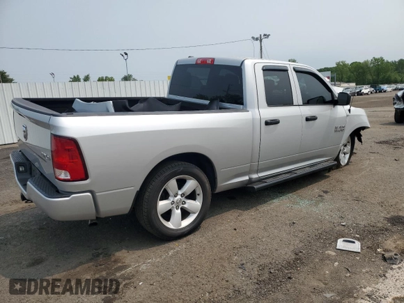 2018 Ram 1500 Express with VIN 1C6RR7FG1JS191242, listed as a Copart auction lot 58970085 with 126,427 mi miles and Salvage title. Bid and sale history available at DreamBid. Image 3.