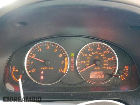2004 Mazda 6 i with VIN 1YVFP80C945N19646, listed as a Copart auction lot 46913475 with 148,879 mi miles and Salvage Title. Bid and sale history available at DreamBid. Image 9.
