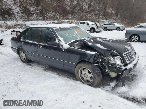 1999 Mercedes-Benz S-Class with VIN WDBGA43G5XA432341, listed as a Copart auction lot 43944135 with 0 mi miles and Salvage Title. Bid and sale history available at carsss.com. Image 4.