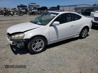 2006 Acura RSX with VIN JH4DC54856S009360, listed as a Copart auction lot 64328685 with 116,004 mi miles and Salvage title. Bid and sale history available at DreamBid. Image 1.