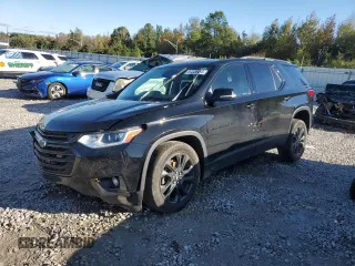 2021 Chevrolet Traverse RS with VIN 1GNERJKW4MJ127876, listed as a Copart auction lot 80226464 with 124,457 mi miles and Salvage Title. Bid and sale history available at carsss.com. Image 1.