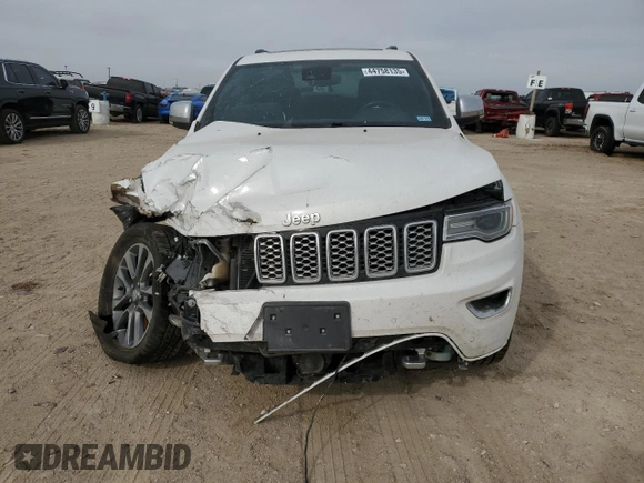 2017 Jeep Grand Cherokee Overland with VIN 1C4RJFCT6HC626918, listed as a Copart auction lot 44758135 with 85,112 mi miles and Salvage Title. Bid and sale history available at carsss.com. Image 5.