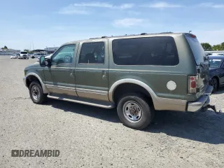 2000 Ford Excursion Limited z VIN 1FMNU43S0YED45957, wystawiony jako Copart lot #54367875 z przebiegiem 155 863 mil mil oraz Czysty tytuł • Clean title. Historia ofert i sprzedaży dostępna na DreamBid. Obrazek 2.