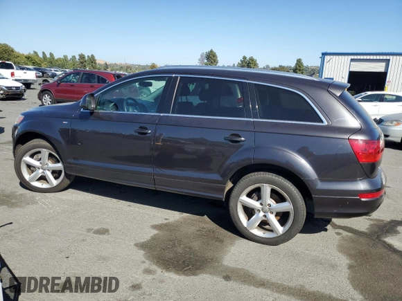2007 Audi Q7 Premium Plus with VIN WA1EY74L57D065595, listed as a Copart auction lot 62612355 with 155,980 mi miles and Salvage title. Bid and sale history available at DreamBid. Image 2.