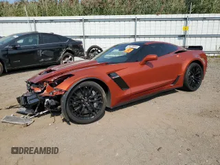 2015 Chevrolet Corvette Z06 3LZ with VIN 1G1YU2D61F5604792, listed as a Copart auction lot 69976954 with 16,658 mi miles and Salvage Title. Bid and sale history available at carsss.com. Image 1.