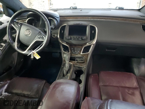 2015 Buick LaCrosse Premium II with VIN 1G4GF5G38FF166214, listed as a Copart auction lot 45021765 with 304,439 mi miles and Salvage Title. Bid and sale history available at DreamBid. Image 8.
