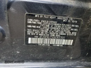 2016 Subaru Crosstrek Limited with VIN JF2GPALC5GH263703, listed as a Copart auction lot 62412725 with 98,887 mi miles and Salvage title. Bid and sale history available at DreamBid. Image 13.