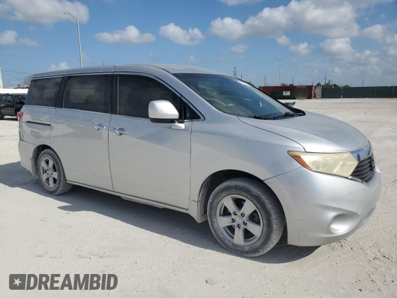 2012 Nissan Quest SL with VIN JN8AE2KP8C9045378, listed as a Copart auction lot 54487715 with 181,648 mi miles and Salvage Title. Bid and sale history available at carsss.com. Image 4.