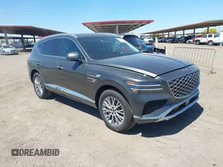 2025 Genesis GV80 Standard with VIN KMUHFESB6SU273191, listed as a IAAI auction lot 42121747 with 1,815 mi miles and . Bid and sale history available at DreamBid. Image 1.