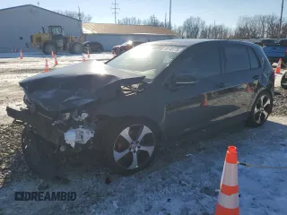 2015 Volkswagen Golf GTI S with VIN 3VW4T7AU3FM041888, listed as a Copart auction lot 89195175 with 163,360 mi miles and Salvage Title. Bid and sale history available at carsss.com. Image 1.