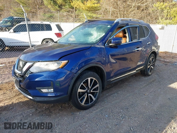 2017 Nissan Rogue SV with VIN 5N1AT2MV5HC858874, listed as a IAAI auction lot 41860634 with Not Provided miles. Bid and sale history available at carsss.com. Image 17.