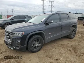 2021 GMC Acadia AT4 with VIN 1GKKNLLS8MZ138903, listed as a Copart auction lot 44046555 with 60,141 mi miles and Salvage Title. Bid and sale history available at carsss.com. Image 1.