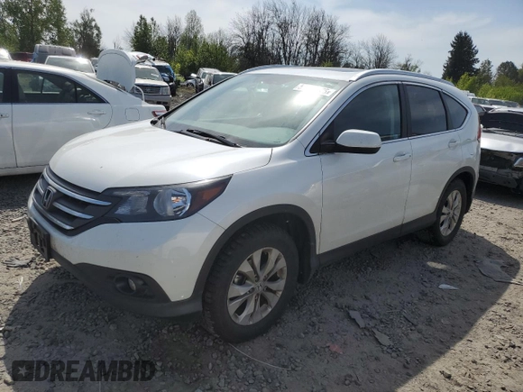2013 Honda CR-V EX-L with VIN 5J6RM4H75DL001647, listed as a Copart auction lot 54002075 with 128,142 mi miles and Clean Title. Bid and sale history available at carsss.com. Image 1.