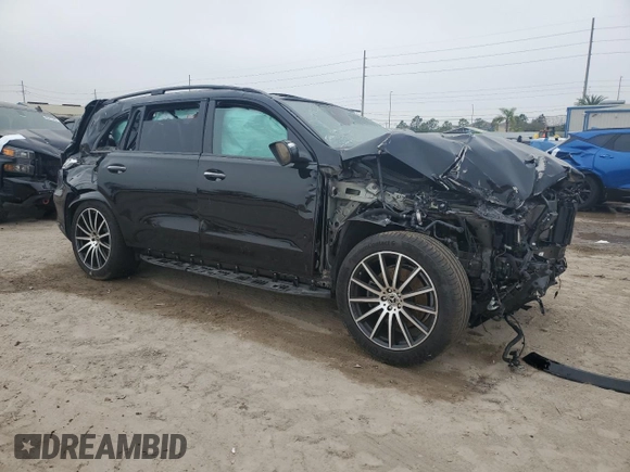 2022 Mercedes-Benz GLS with VIN 4JGFF8GE6NA801909, listed as a Copart auction lot 45296174 with 22,082 mi miles. Bid and sale history available at carsss.com. Image 4.