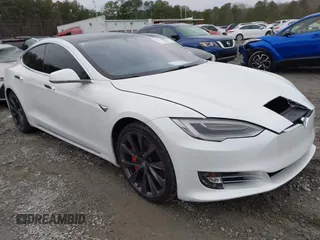 2020 Tesla Model S Long Range with VIN 5YJSA1E27LF370700, listed as a IAAI auction lot 41703463 with 26,024 mi miles. Bid and sale history available at carsss.com. Image 1.