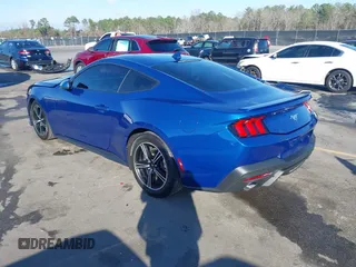 2024 Ford Mustang EcoBoost with VIN 1FA6P8TH7R5137626, listed as a IAAI auction lot 41219446 with 2,112 mi miles. Bid and sale history available at carsss.com. Image 3.