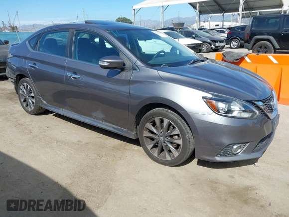 2017 Nissan Sentra SR Turbo with VIN 3N1CB7AP0HY235627, listed as a IAAI auction lot 42022742 with 247,514 mi miles. Bid and sale history available at carsss.com. Image 1.