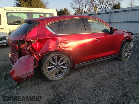 2021 Mazda CX-5 Grand Touring Reserve with VIN JM3KFBAY9M0429108, listed as a Copart auction lot 49867915 with Not Provided miles and Salvage Title. Bid and sale history available at carsss.com. Image 3.