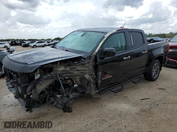 2021 Chevrolet Colorado 2WD Work Truck with VIN 1GCGSBEN1M1146030, listed as a Copart auction lot 64027614 with 65,223 mi miles and Salvage title. Bid and sale history available at DreamBid. Image 1.