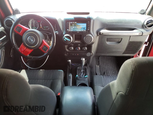 2012 Jeep Wrangler Sport with VIN 1C4GJWAG6CL114615, listed as a Copart auction lot 55355045 with 158,342 mi miles and Salvage title. Bid and sale history available at DreamBid. Image 8.