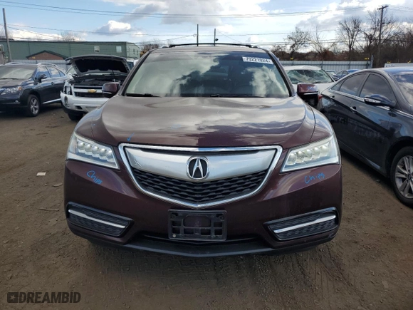 2014 Acura MDX Tech Pkg with VIN 5FRYD4H43EB009806, listed as a Copart auction lot 79221024 with 203,860 mi miles and Salvage Title. Bid and sale history available at carsss.com. Image 5.