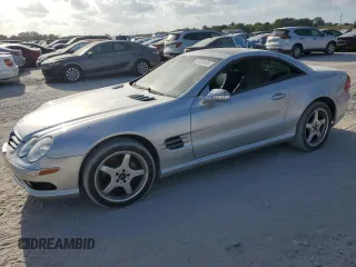 2003 Mercedes-Benz SL 500 with VIN WDBSK75F63F044044, listed as a Copart auction lot 54408155 with 75,745 mi miles and Salvage title. Bid and sale history available at DreamBid. Image 1.