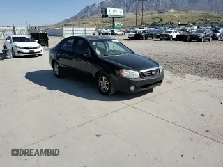 2005 Kia Spectra LX with VIN KNAFE122555102997, listed as a Copart auction lot 54191025 with 142,071 mi miles and Salvage Title. Bid and sale history available at carsss.com. Image 13.