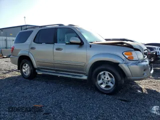 2003 Toyota Sequoia SR5 with VIN 5TDZT34A43S203154, listed as a Copart auction lot 52045635 with 304,402 mi miles and Salvage Title. Bid and sale history available at carsss.com. Image 4.