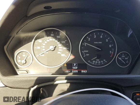 2015 BMW 3 Series 328i with VIN WBA3A5C52FF608412, listed as a Copart auction lot 46301705 with 51,070 mi miles and Salvage Title. Bid and sale history available at carsss.com. Image 9.