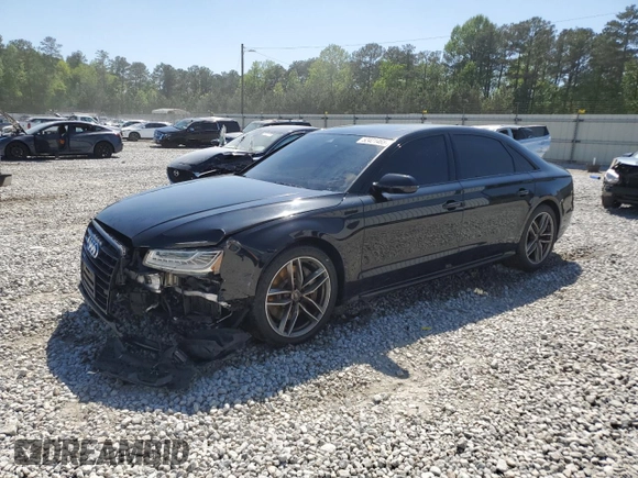 2017 Audi A8 with VIN WAU44AFD0HN006074, listed as a Copart auction lot 52421465 with 144,744 mi miles and Salvage title. Bid and sale history available at DreamBid. Image 1.