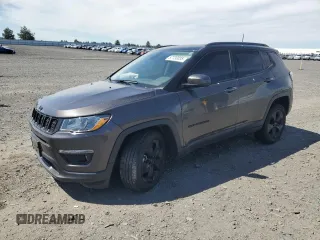 2020 Jeep Compass Latitude with VIN 3C4NJDBB2LT161837, listed as a Copart auction lot 57730035 with 37,689 mi miles and Salvage title. Bid and sale history available at DreamBid. Image 1.
